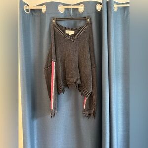V Neck Grey Sweater